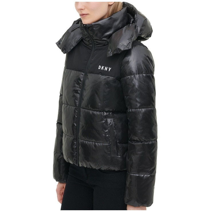 DKNY Women's Sports High Shine Puffer Jacket Costco Australia