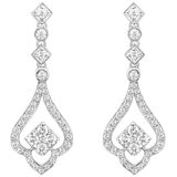 18KT White Gold 0.70ctw Diamond Earrings