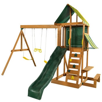 Kidkraft Spring Meadow Fort Play And Swing Set