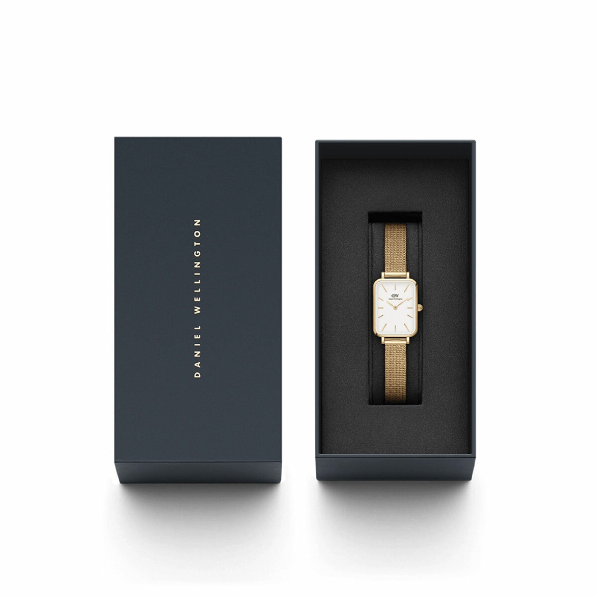 Daniel Wellington Quadro White Dial Evergold Strap Women's Watch DW00100556 Daniel Wellington Quadro White Dial Evergold Strap Women's Watch DW00100556