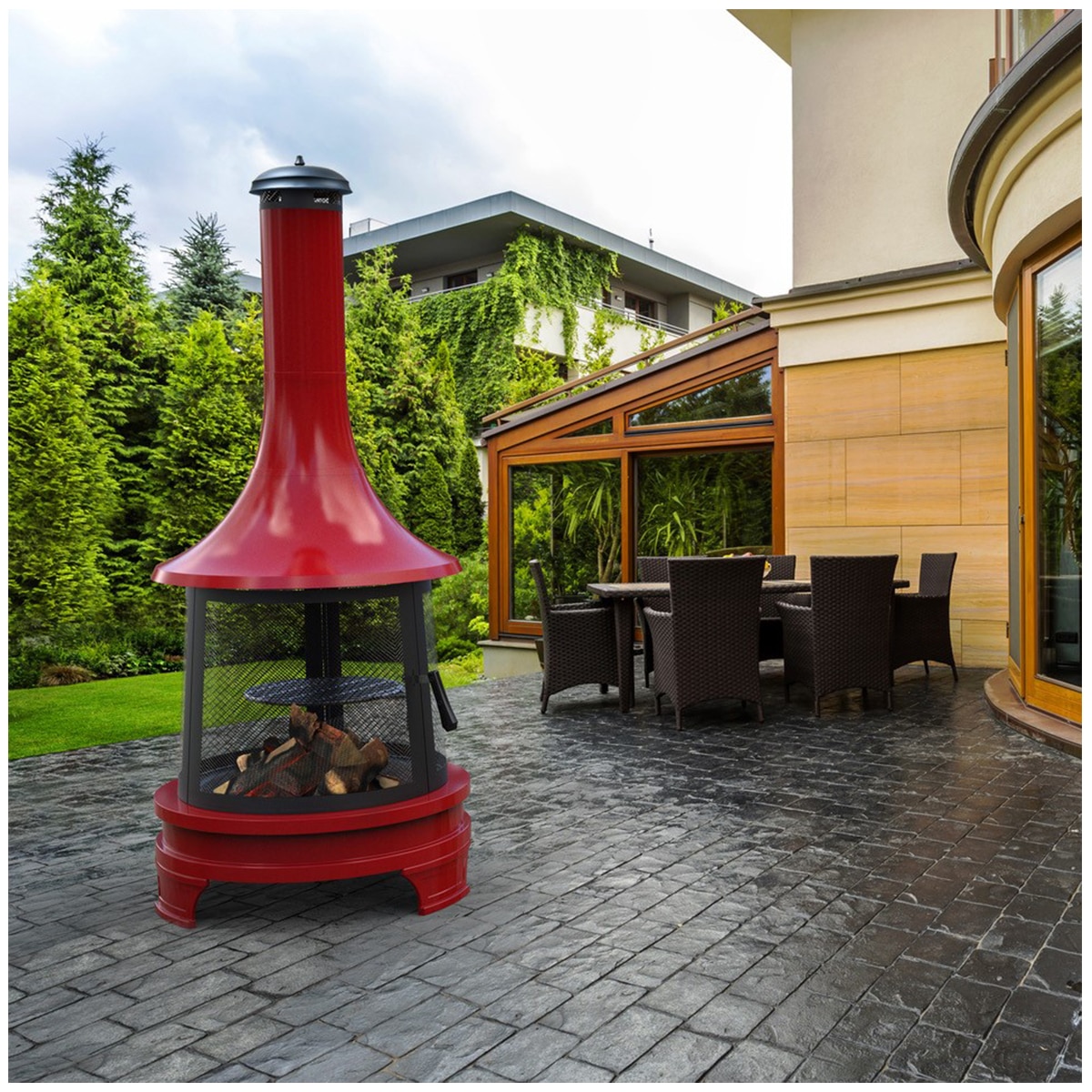 Hello Outdoor Fireplace with Cooking Grill | Costco Australia