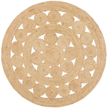 Rug Culture Atrium Pilu Natural Rug 200 x 200cm