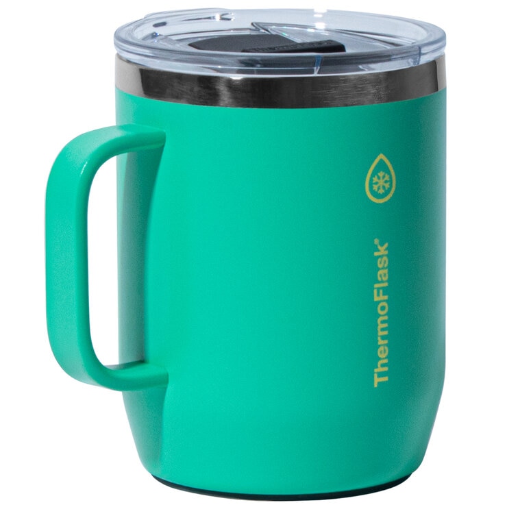 Thermoflask Coffee Mugs 2 Piece Set Violet Green Thermoflask Coffee Mugs 2 Piece Set Violet Green