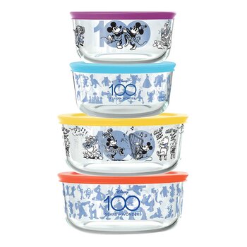 Pyrex Disney Glass Storage 8 Piece Set