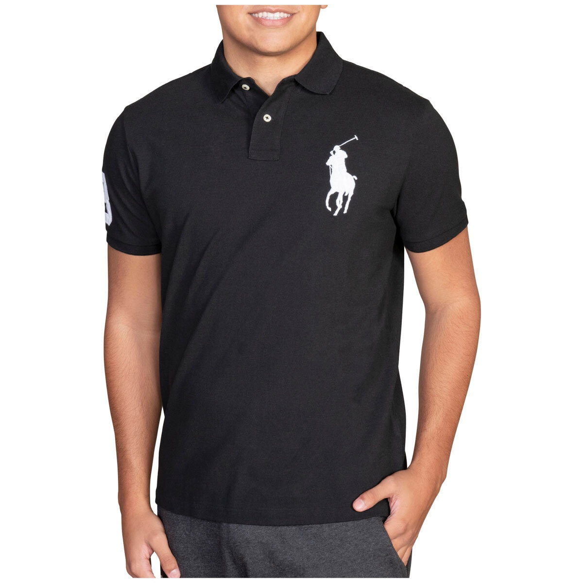 Polo Ralph Lauren Men's Big Pony Polo Black