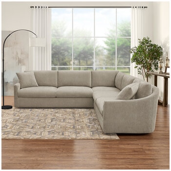 Thomasville 2 Piece Fabric Sectional