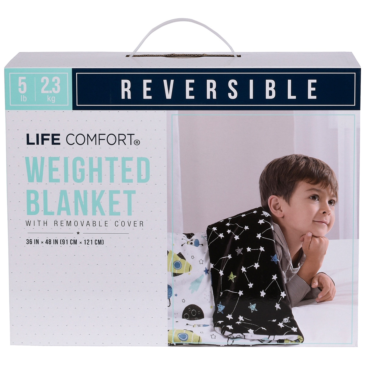 Life Comfort Juvenile Weighted Blanket Space | Costco Australia