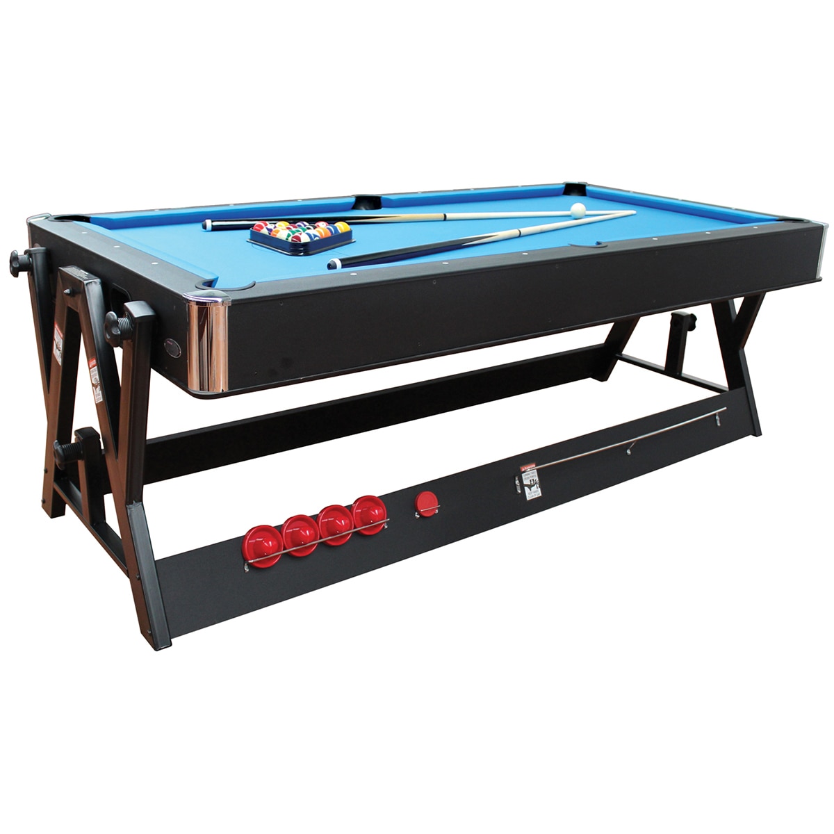 7Ft 2-In-1 Dual Function Pool & Air Hockey Table