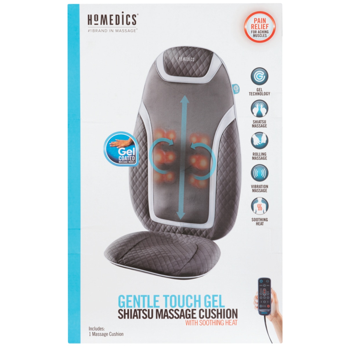 Homedics shiatsu massage deals cushion with heat costco