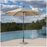 SunVilla Tan LED Market Umbrella 3M