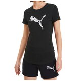Puma-Women's Graphic Logo Tee - Black