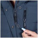 Superdry Women’s Faux Fur Fuji Hooded Jacket Navy