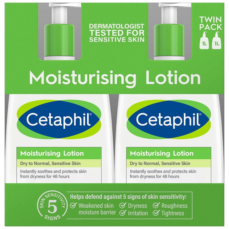 Cetaphil Moisturising Lotion 2 x 1L Cetaphil Moisturising Lotion 2 x 1L