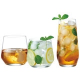 King Crystal Arka Glass Drink Set 16pc