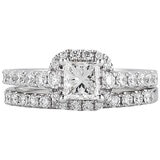 Platinum 1.42CTW Diamond Bridal Set 0.72CT Centre