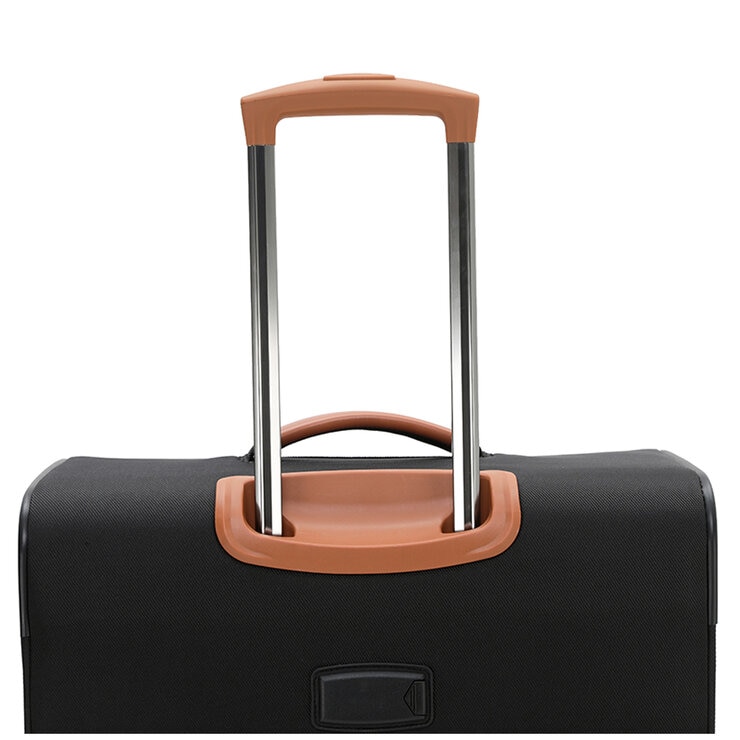 Tosca Park Avenue 3 Piece Luggage Set Black Tan Tosca Park Avenue 3 Piece Luggage Set Black Tan