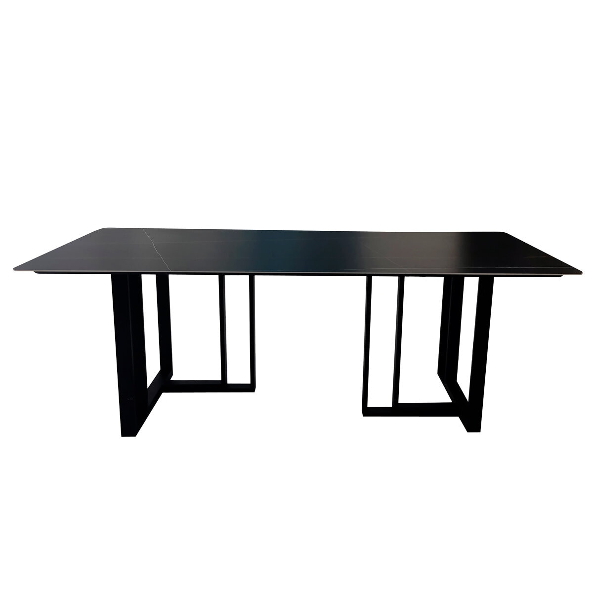 Moran Copenhagen 2.4M Black and Gold Dining Table