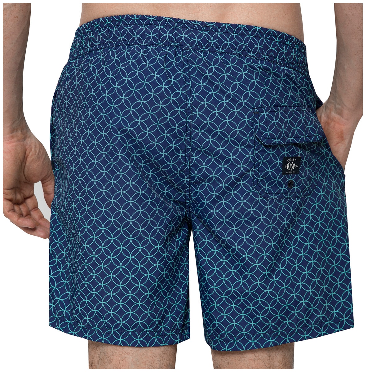 Coast Men's Swim Short - Geo Circle