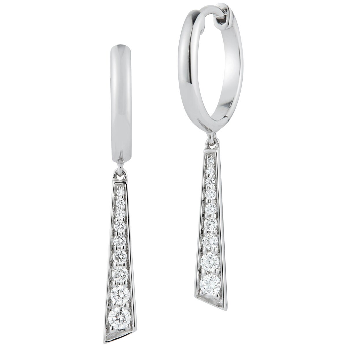 18KT White Gold 2.10CTW Diamond Bridal Set/