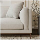 Valencia Bergen Fabric Sectional Lounge Left Chaise Beige Valencia Bergen Fabric Sectional Lounge Left Chaise Beige