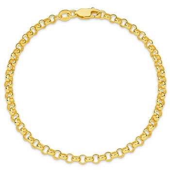 18KT Yellow Gold Belcher Bracelet 4.7g