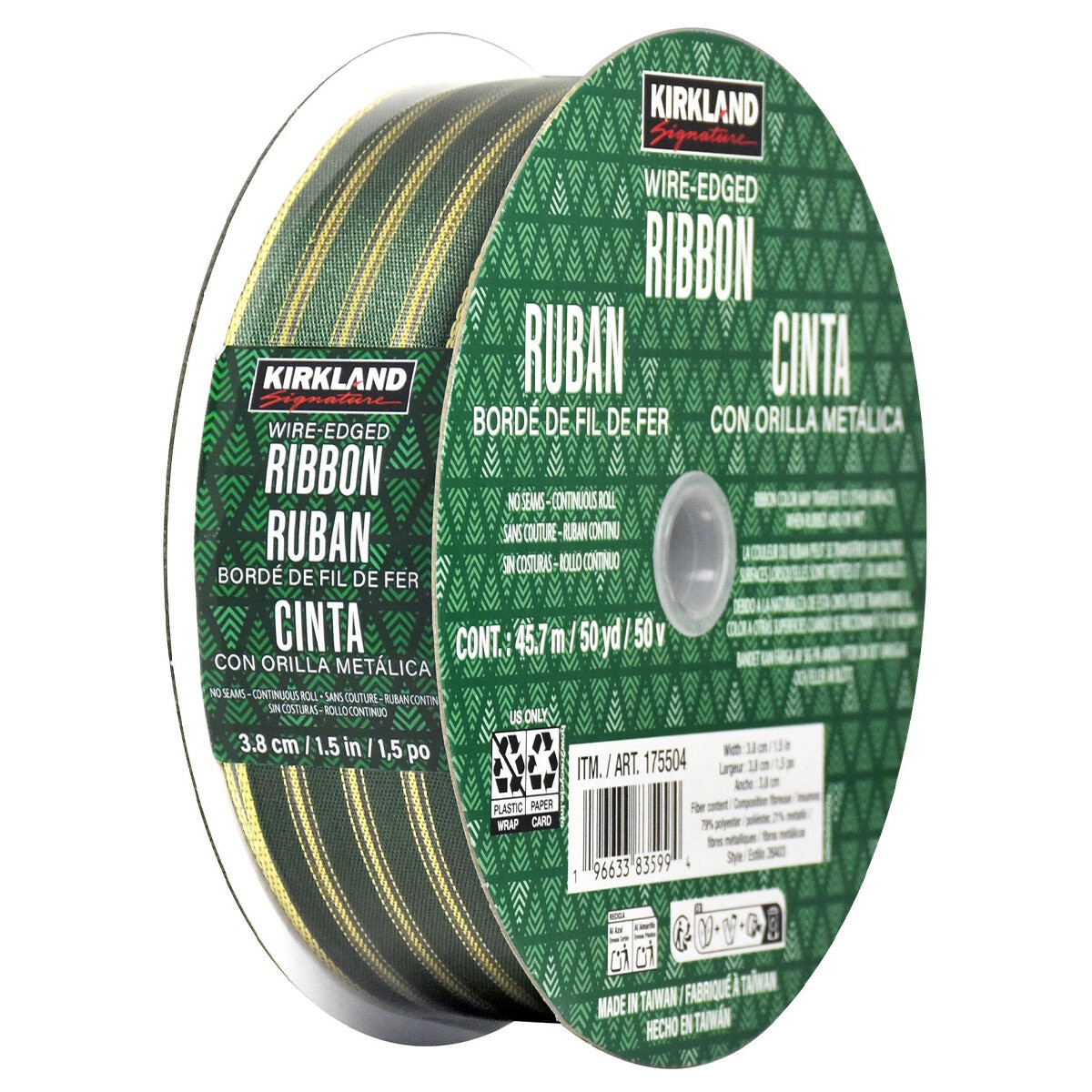 175504 Kirkland Signature Wire Edged Ribbon/