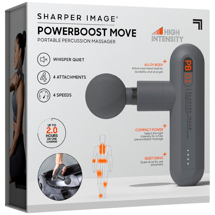 Sharper Image Powerboost Move Portable Percussion Massager TSMGMPXX