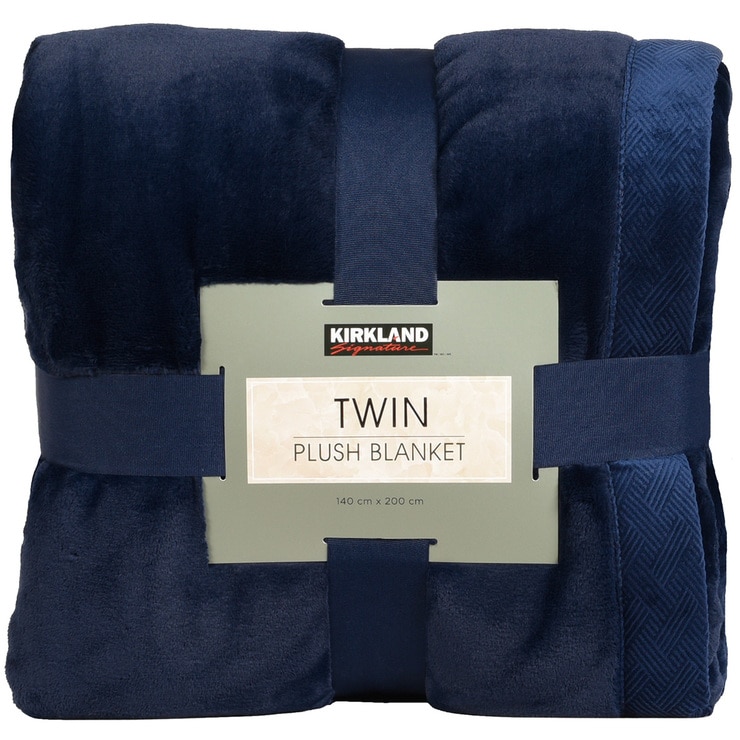 Kirkland Signature Plush Blanket Dress Blue Single Costco Australia