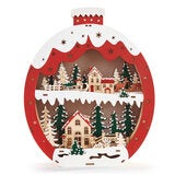 Wooden Holiday Icons Set of 2 - Ornament and Star Wooden Holiday Icons Set of 2 - Ornament and Star