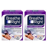 Breathe Right Nasal Strips Calming Lavender 2 x 26 Strips