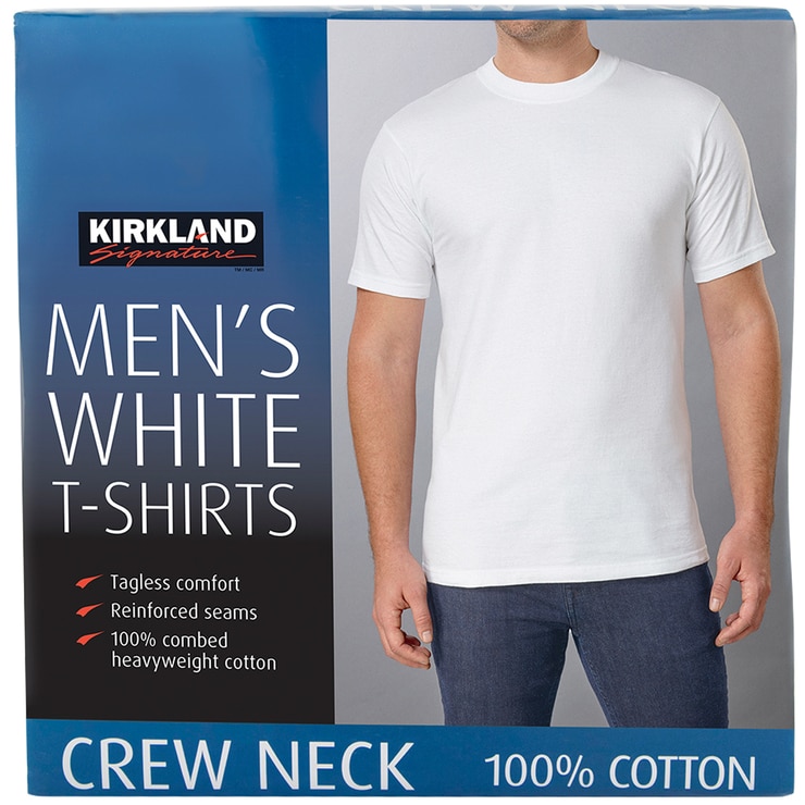 Kirkland Signature Men’s Crew Neck Tee 6pk XLarge Costco Australia