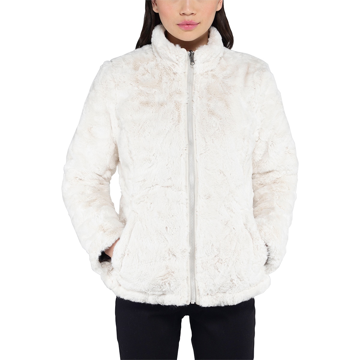 Nicole Miller Women's Reversible Jacket Cream