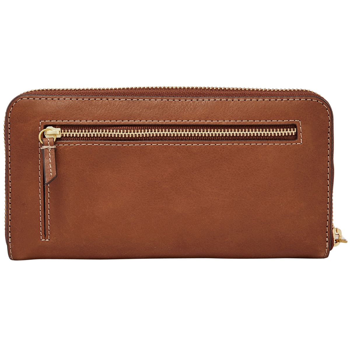 Fossil Women's Emma Large Zip Wallet - Brown
