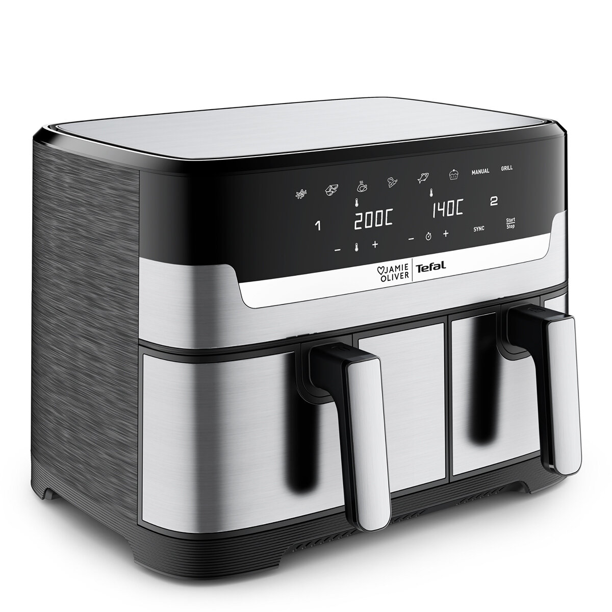 Jamie Oliver By Tefal Dual Drawer Air Fryer EY905J