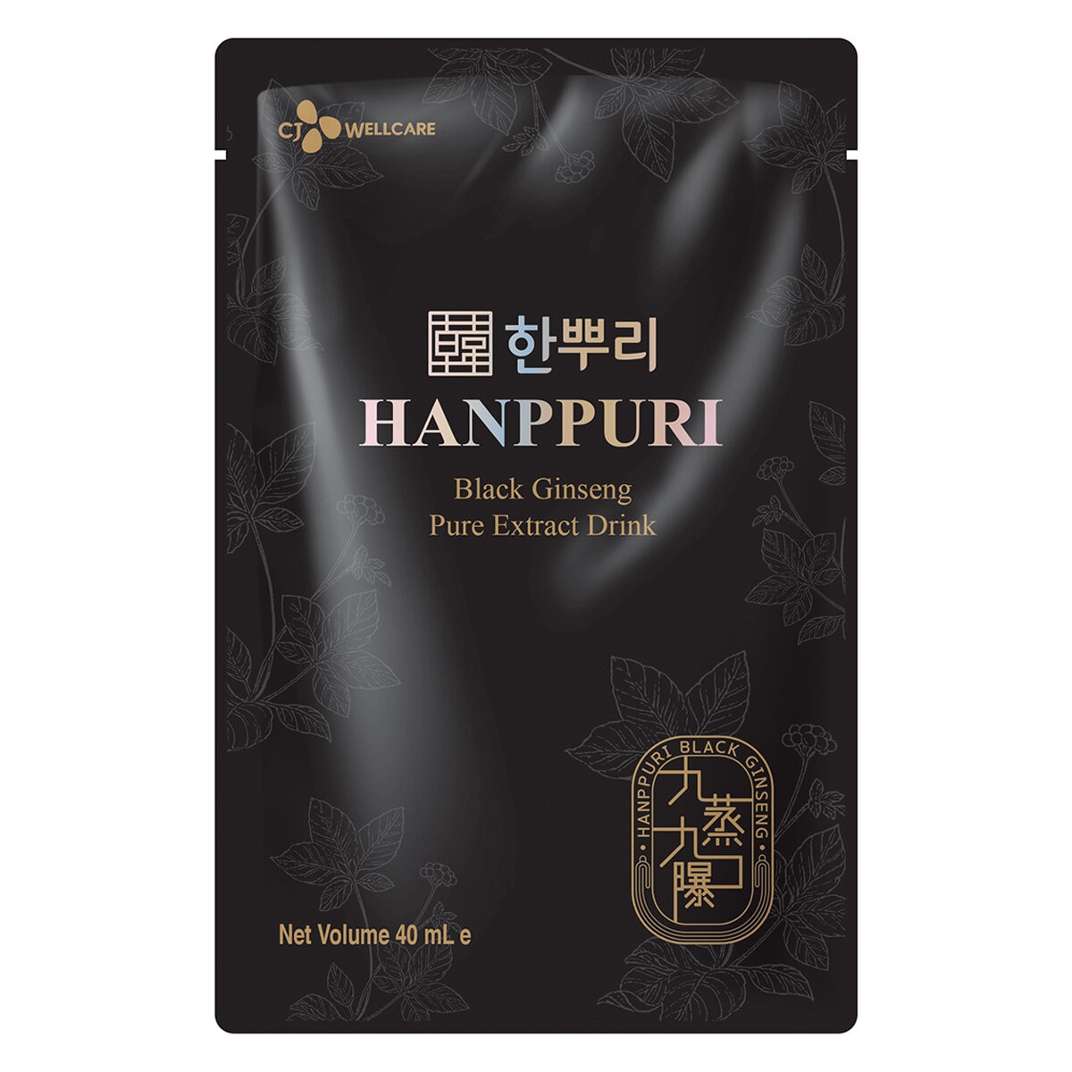 CJ Hanppuri Black Ginseng Pure Extract Drink 40ml x 18 Pack