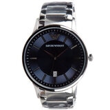 Emporio Armani Silver-Tone Analogue Men's Watch AR11180