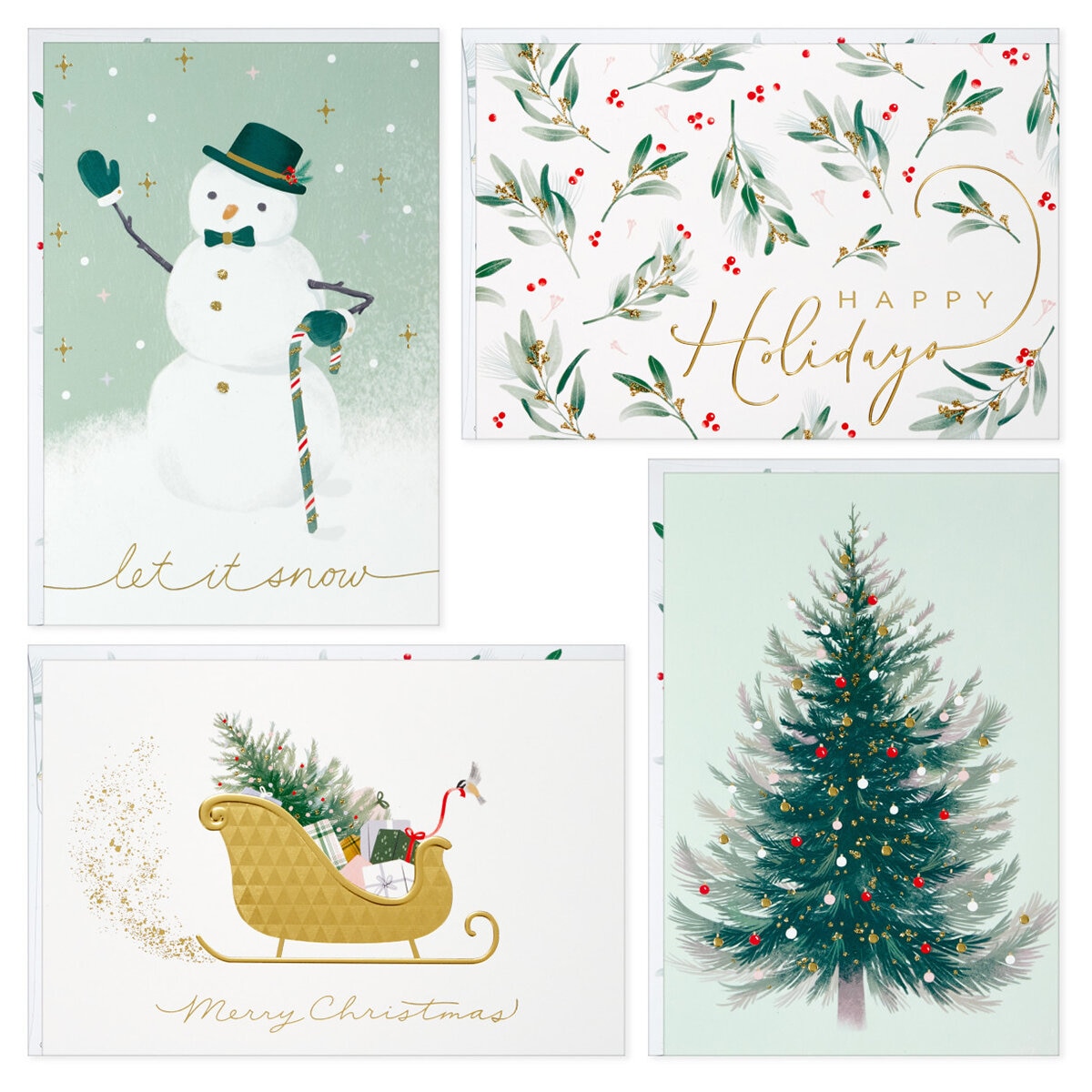 Hallmark Traditional Holiday Card Assortment 40 Pack/