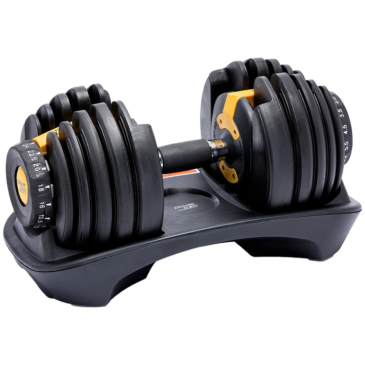 Powertrain Sports Adjustable Dumbbell Set 2 x 24kg Costco Australia