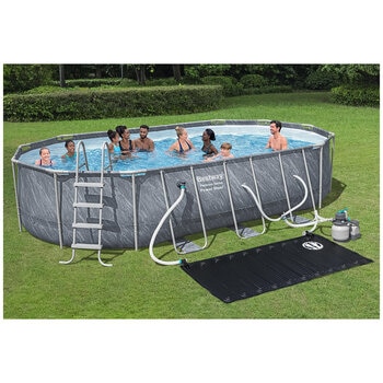 Bestway Platinum Series Power Steel 6.10m x 3.66m x 1.22m Above Ground Pool Set
