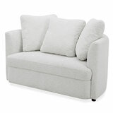 Aiden & Ivy Fabric Accent Chair With Storage Ottoman