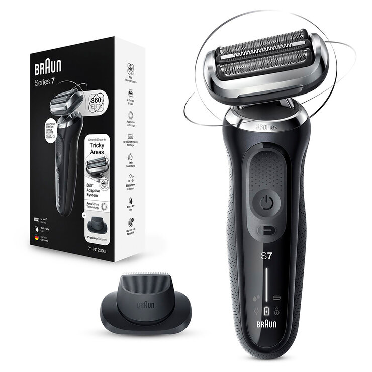 Braun Se7 Wet & Dry Shaver With Trimmer 71-N1200S-OH