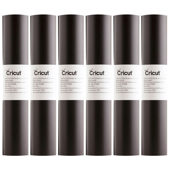 Cricut Premium Removable Black Vinyl 6pk 4.5m P/Roll