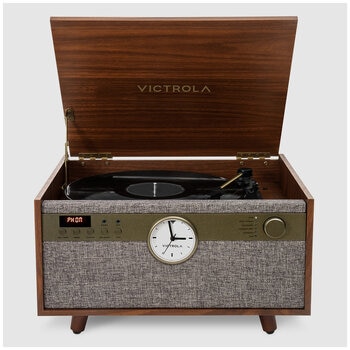 Victrola Century Signature+ 6 In 1 Wood Record Player Walnut VTA-830SB-WLN-INT