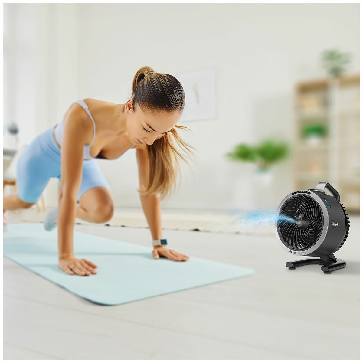 Shark FlexBreeze HydroGo Misting Portable Fan Dark Grey FA052QANZ