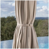 SunVilla Tan LED Market Umbrella 3M