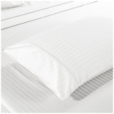 Bdirect Kensington 1200TC Cotton Sheet Set in Stripe - Double White