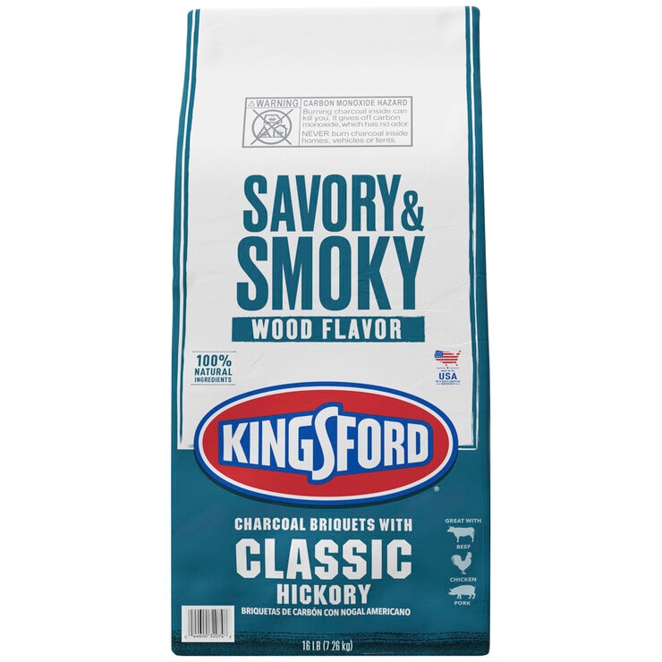 Kingsford Classic Hickory Charcoal Briquets 2 x 7.26 kg