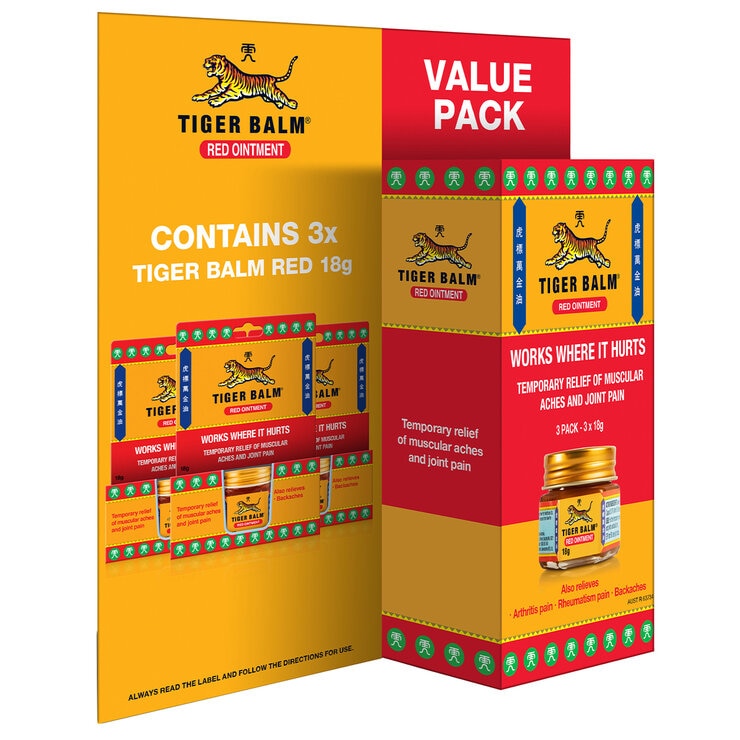 Tiger Balm Ointment 3 x 18g Tiger Balm Ointment 3 x 18g
