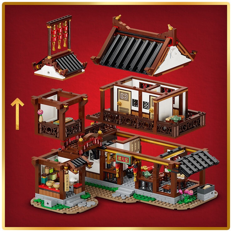 LEGO Chinese Festivals Ancient Moon-Gazing Inn Building Set 80121 LEGO Chinese Festivals Ancient Moon-Gazing Inn Building Set 80121