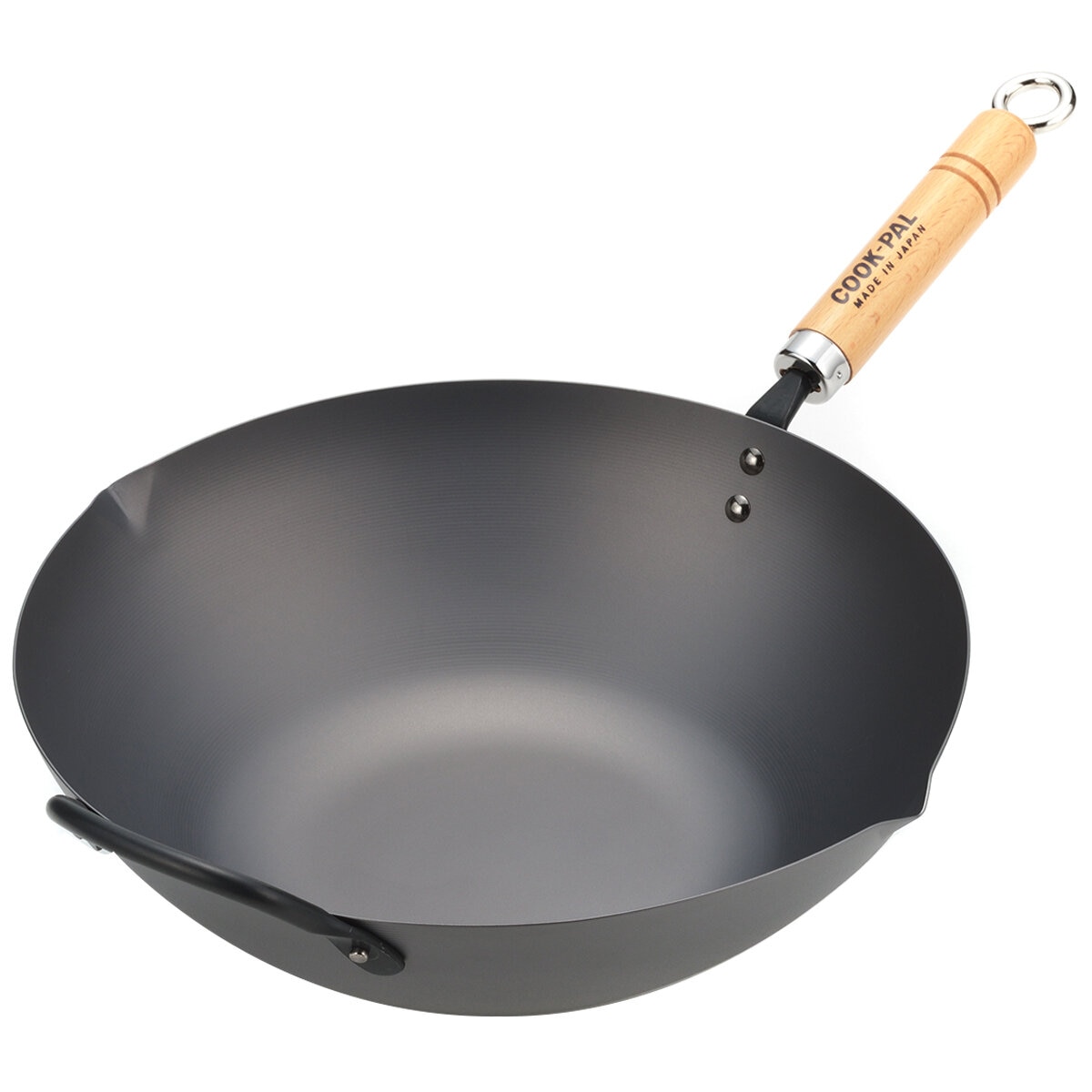 Yoshikawa Carbon Steel Cook-Pal Wok 36cm